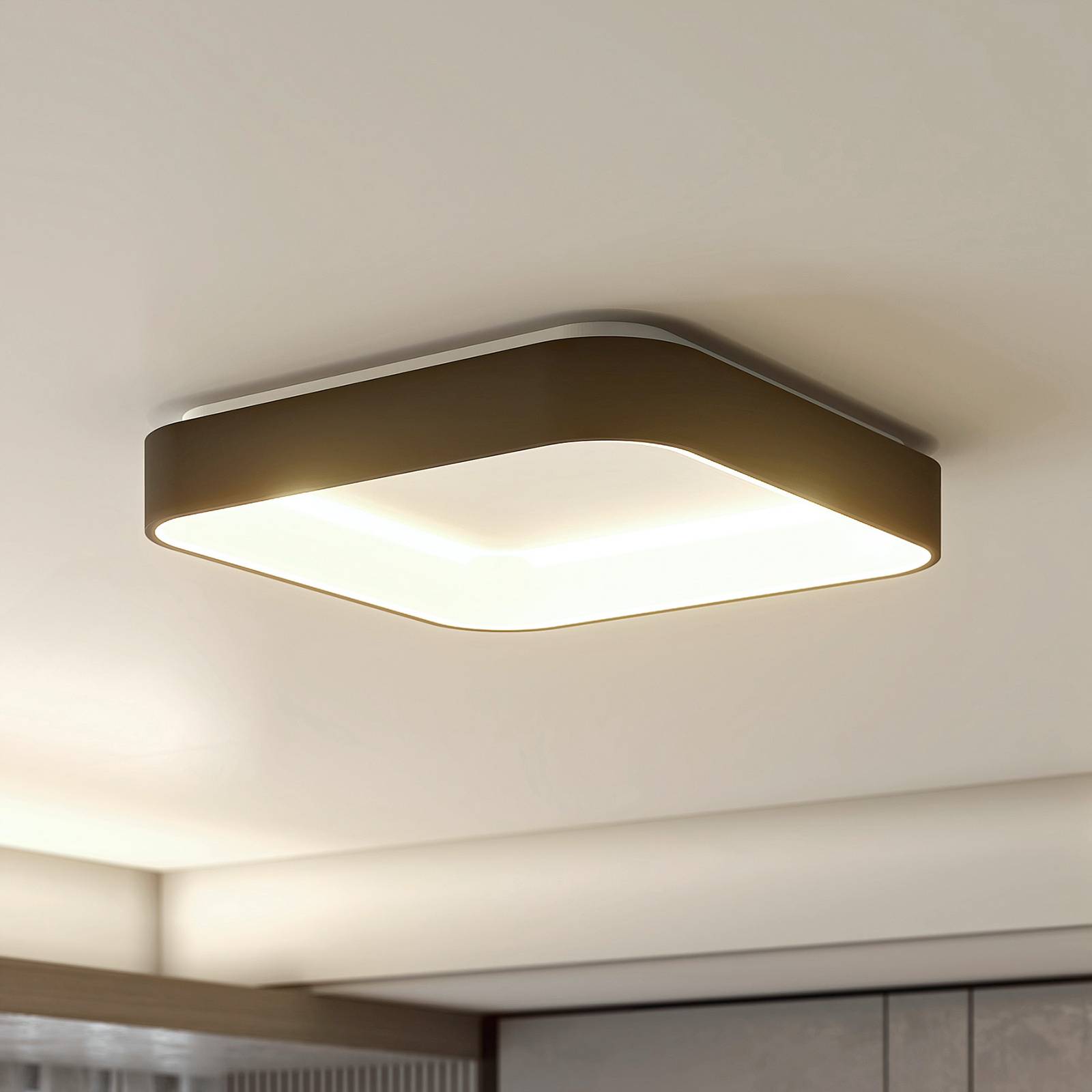 Arcchio Aleksi -LED-kattovalaisin, 60 cm kulmikas