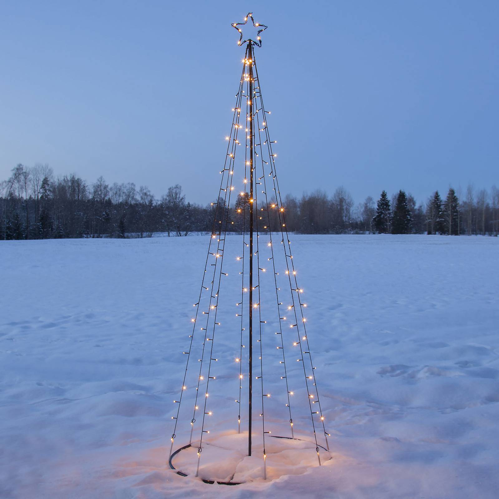 Light Tree -LED-ulkokoristevalo, vilkkuvat LEDit