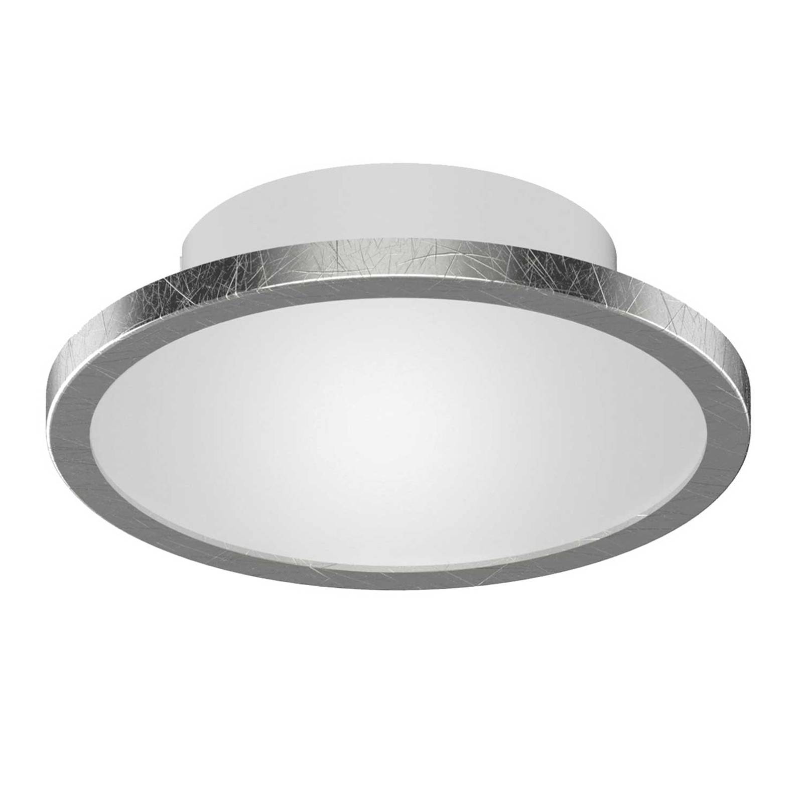 Lightme-LED-kattovalaisin Aqua Ø14,7cm, lehtihopea