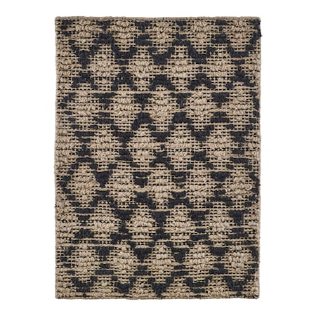 Matto Harlequin 85x130 cm - Musta/Natur