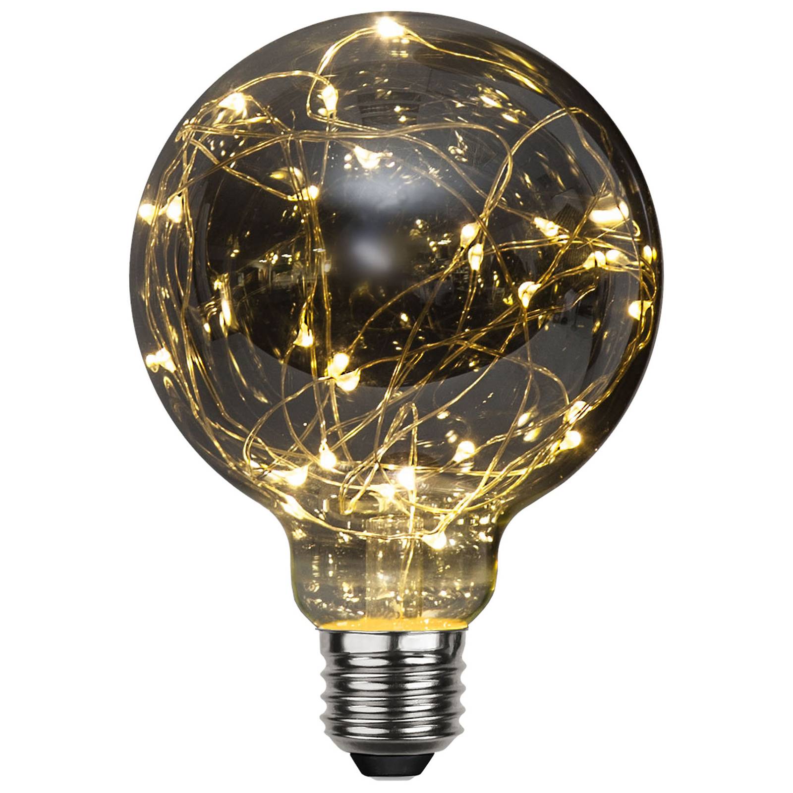 LED-globe-lamppu E27 1,5W G95 Dew Drop 2900K smoke