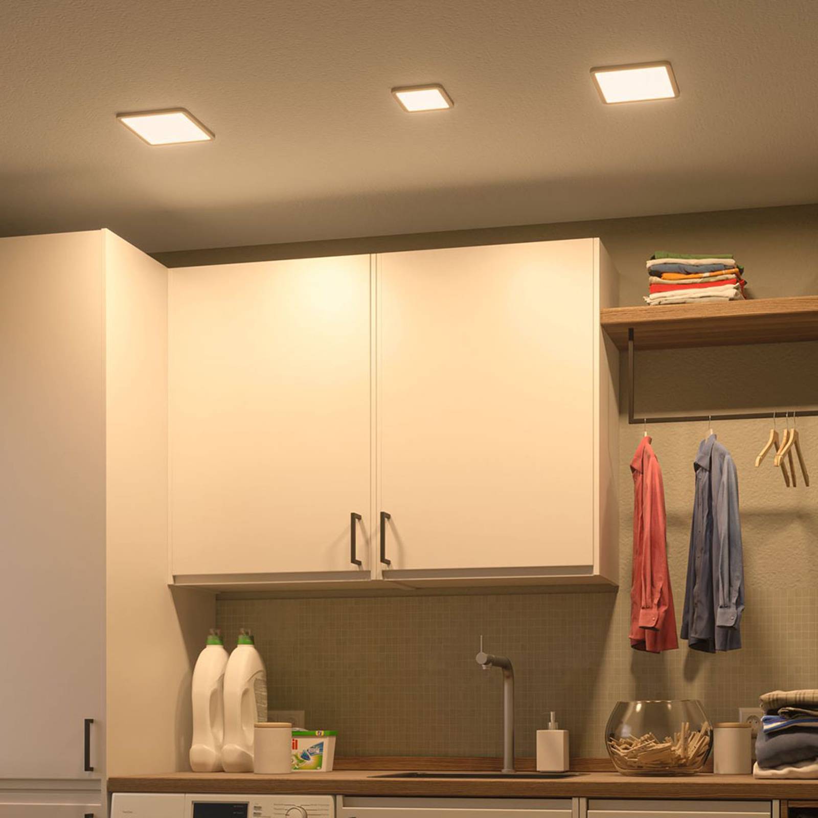 Paulmann-LED-paneeli Areo 4000K kulmikas 11,8 cm