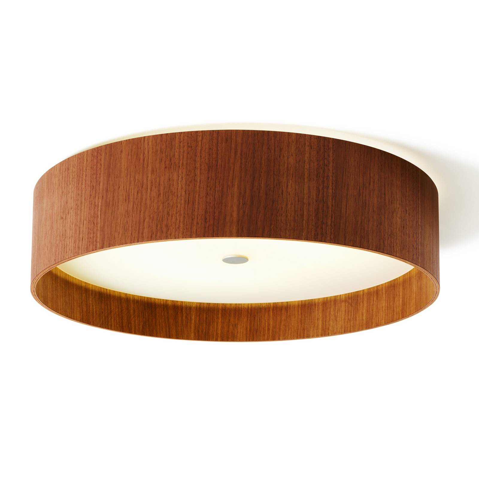 Lara wood - LED-kattolamppu pähkinäpuusta 55 cm