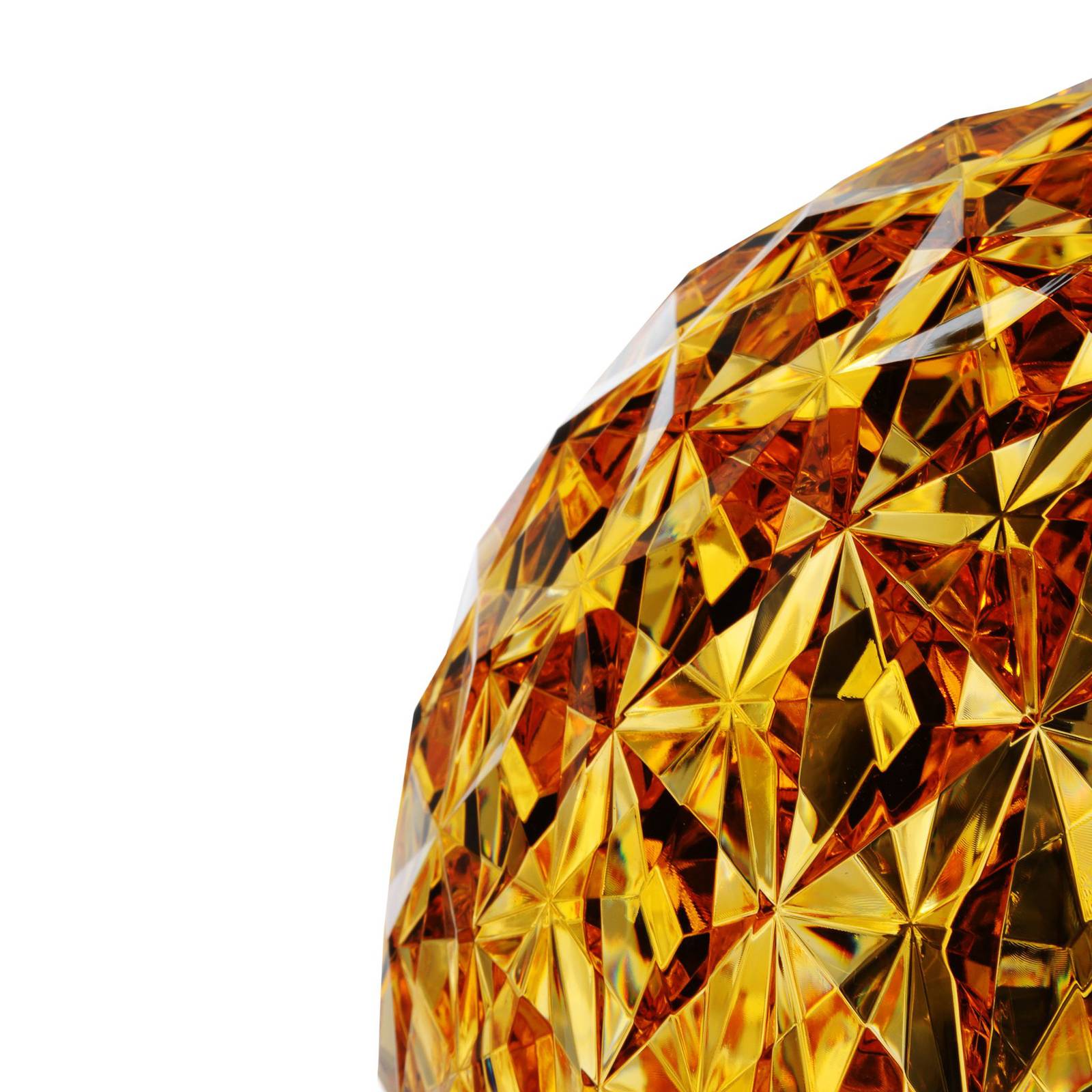 Kartell Planet -LED-pöytälamppu, pallo, keltainen
