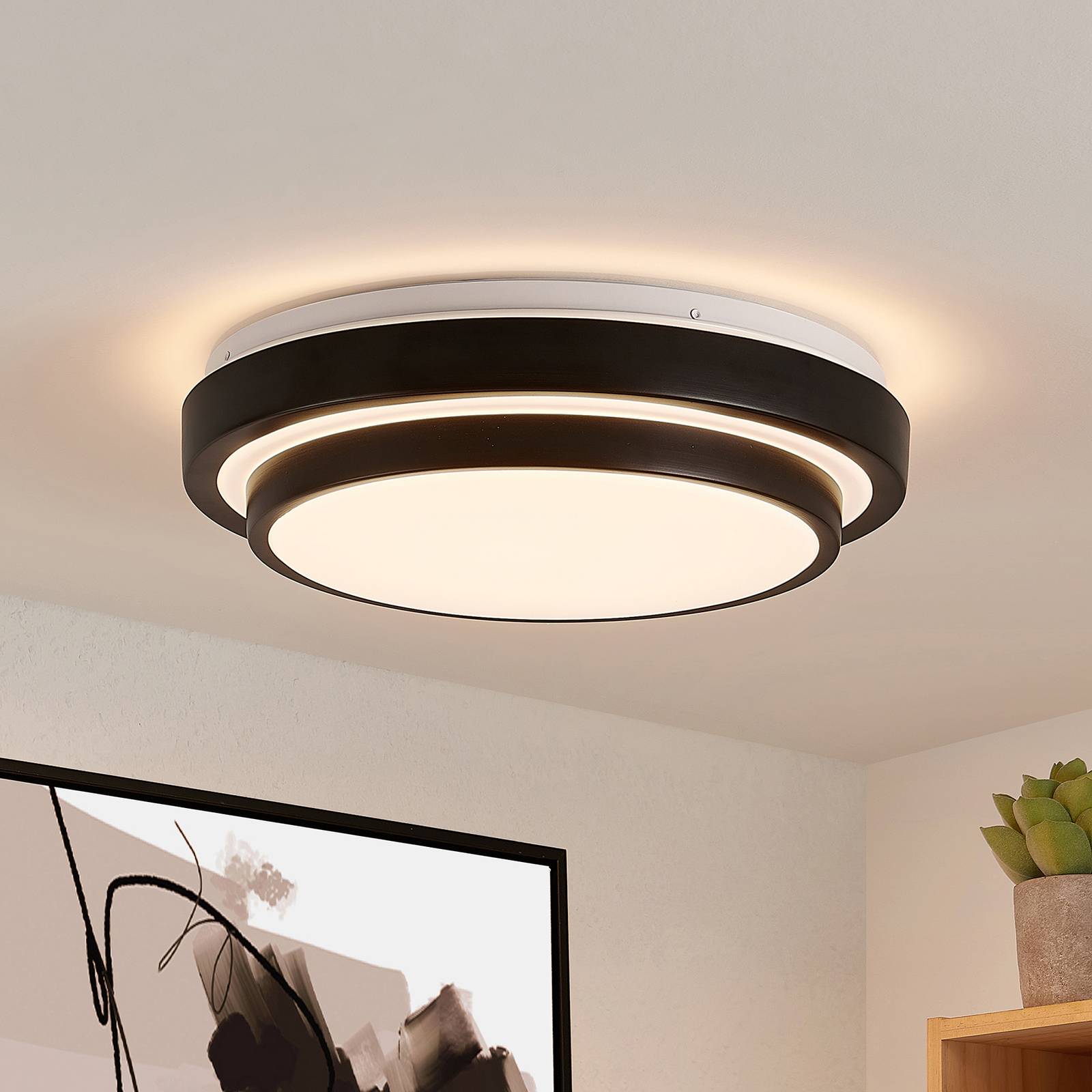 Lindby Youri -LED-kattovalaisin, 34 cm