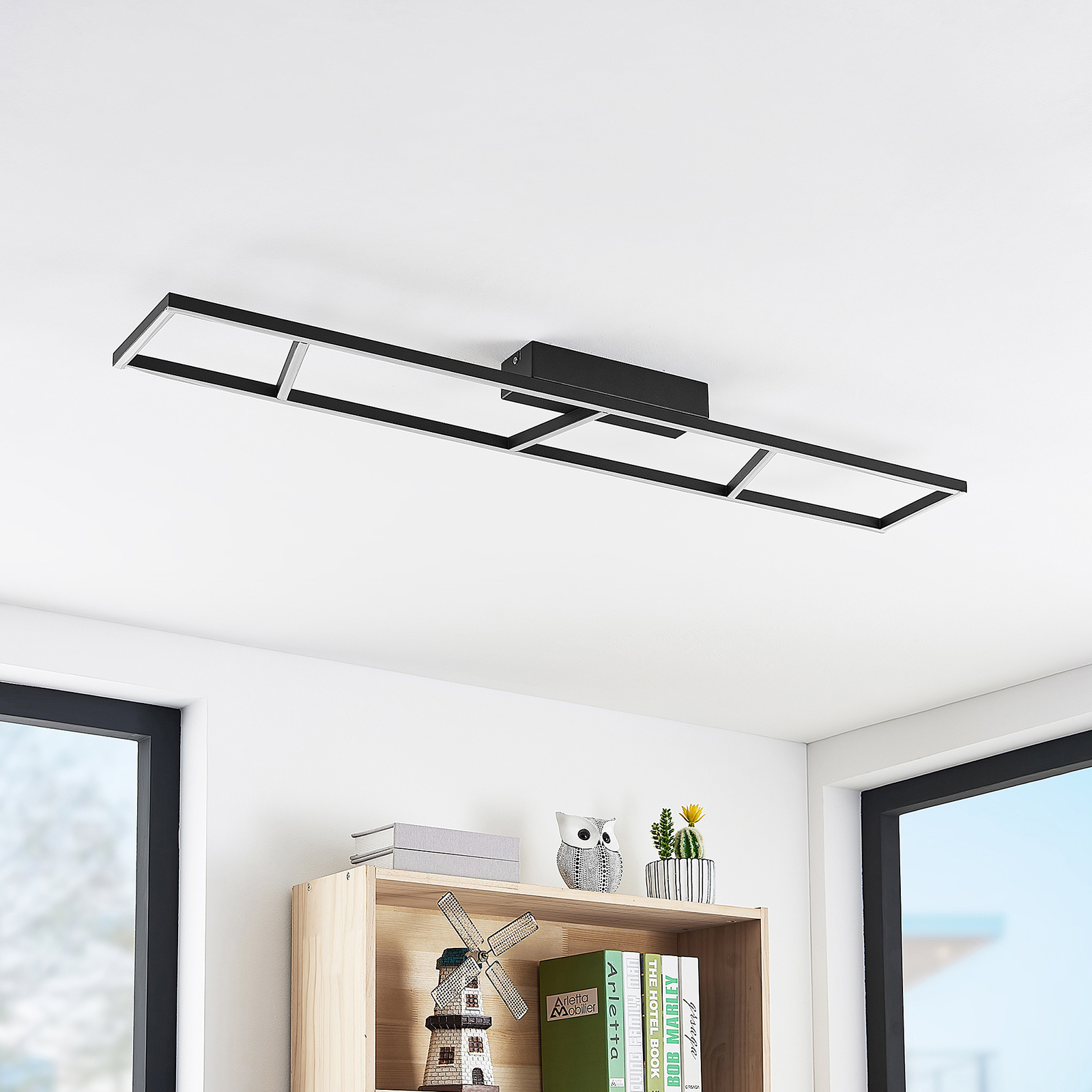 Lucande Hylda -LED-kattovalo 3-portainen himmennys