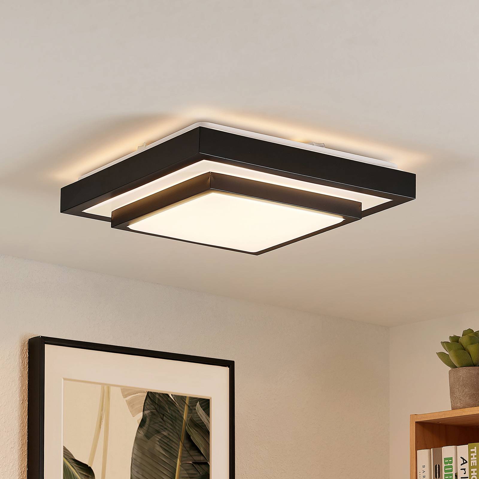 Lindby Vilho -LED-kattovalaisin, 37,5 cm