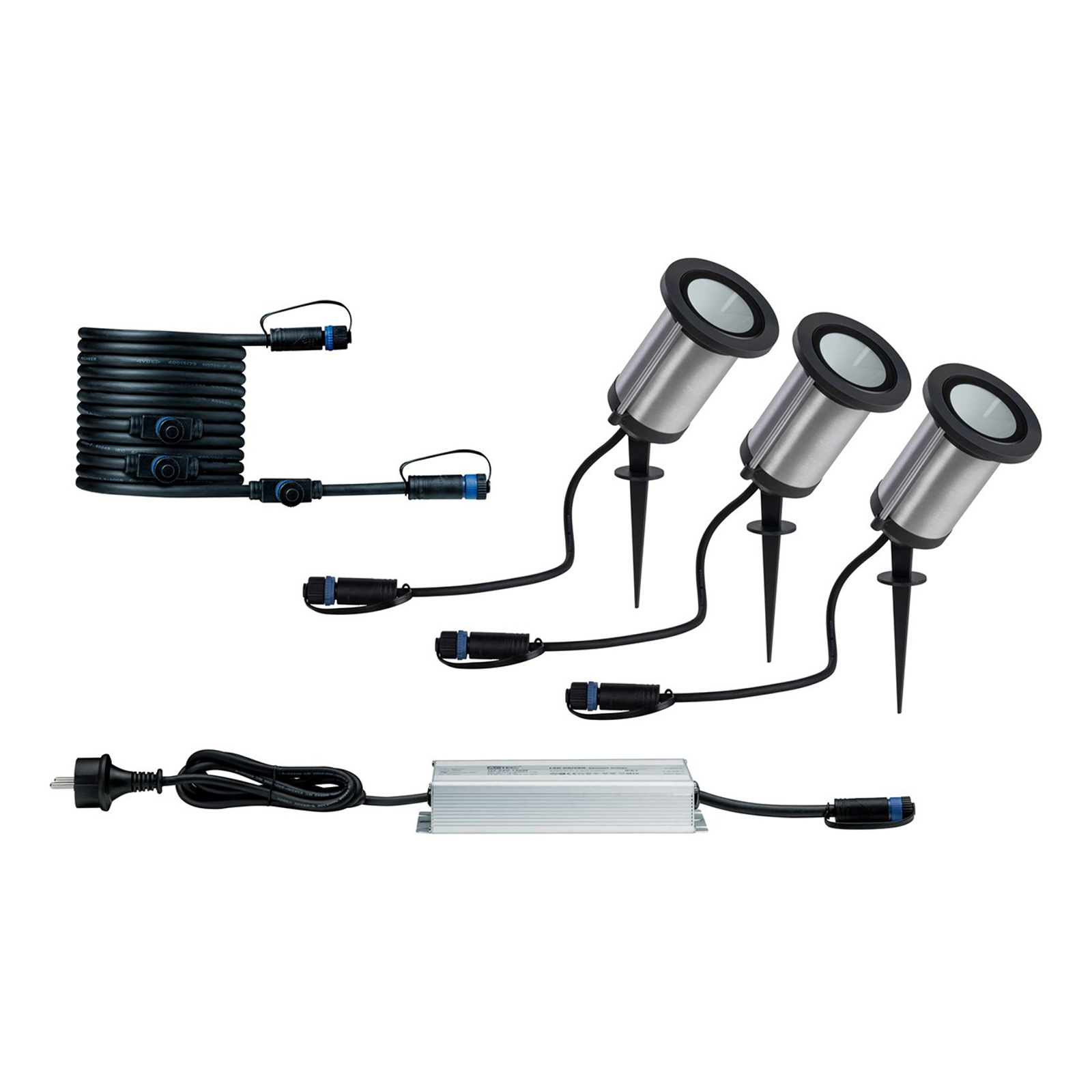 Paulmann Plug & Shine -spotti Classic 3 kpl