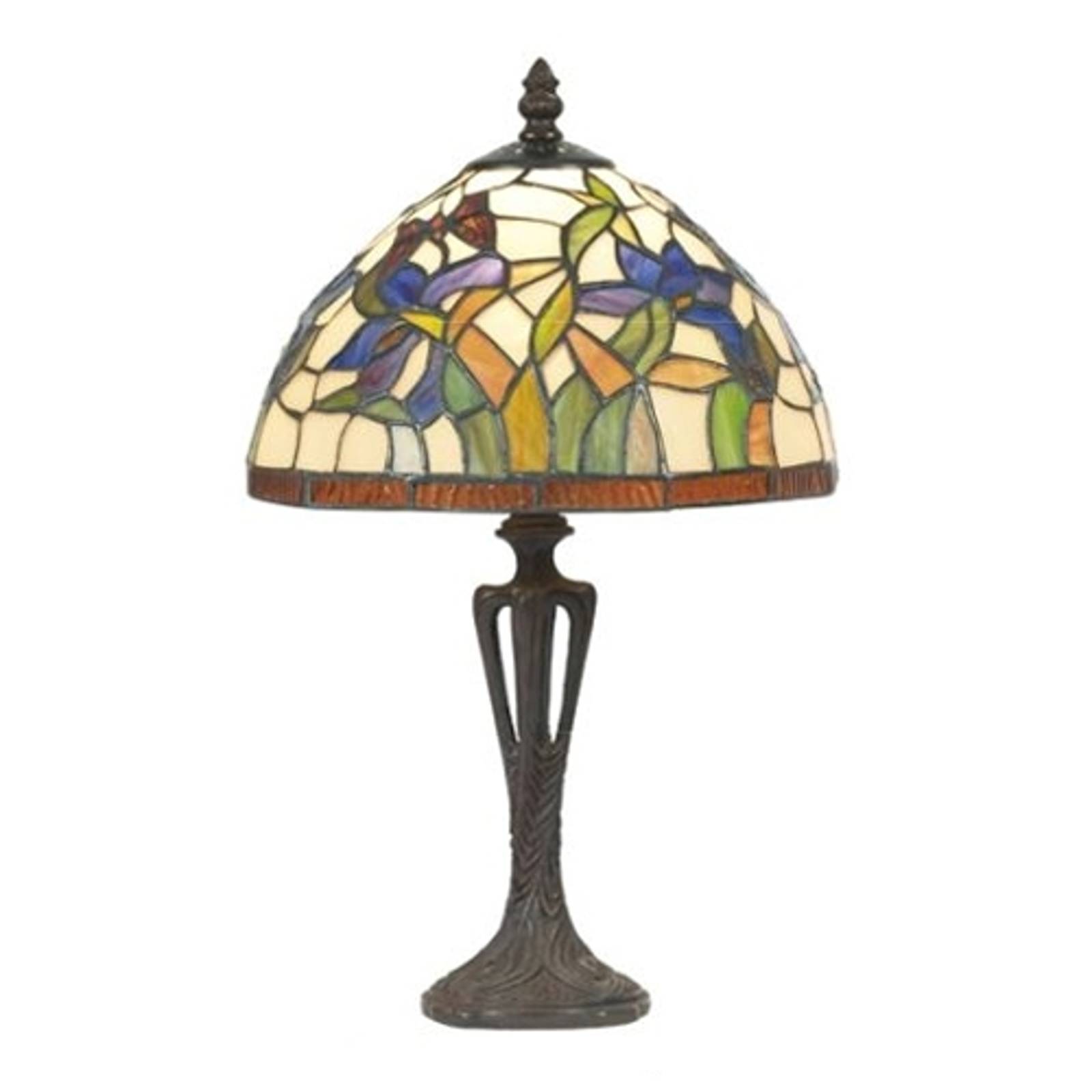Tiffany-tyylinen ELANDA-pöytävalaisin, 41 cm
