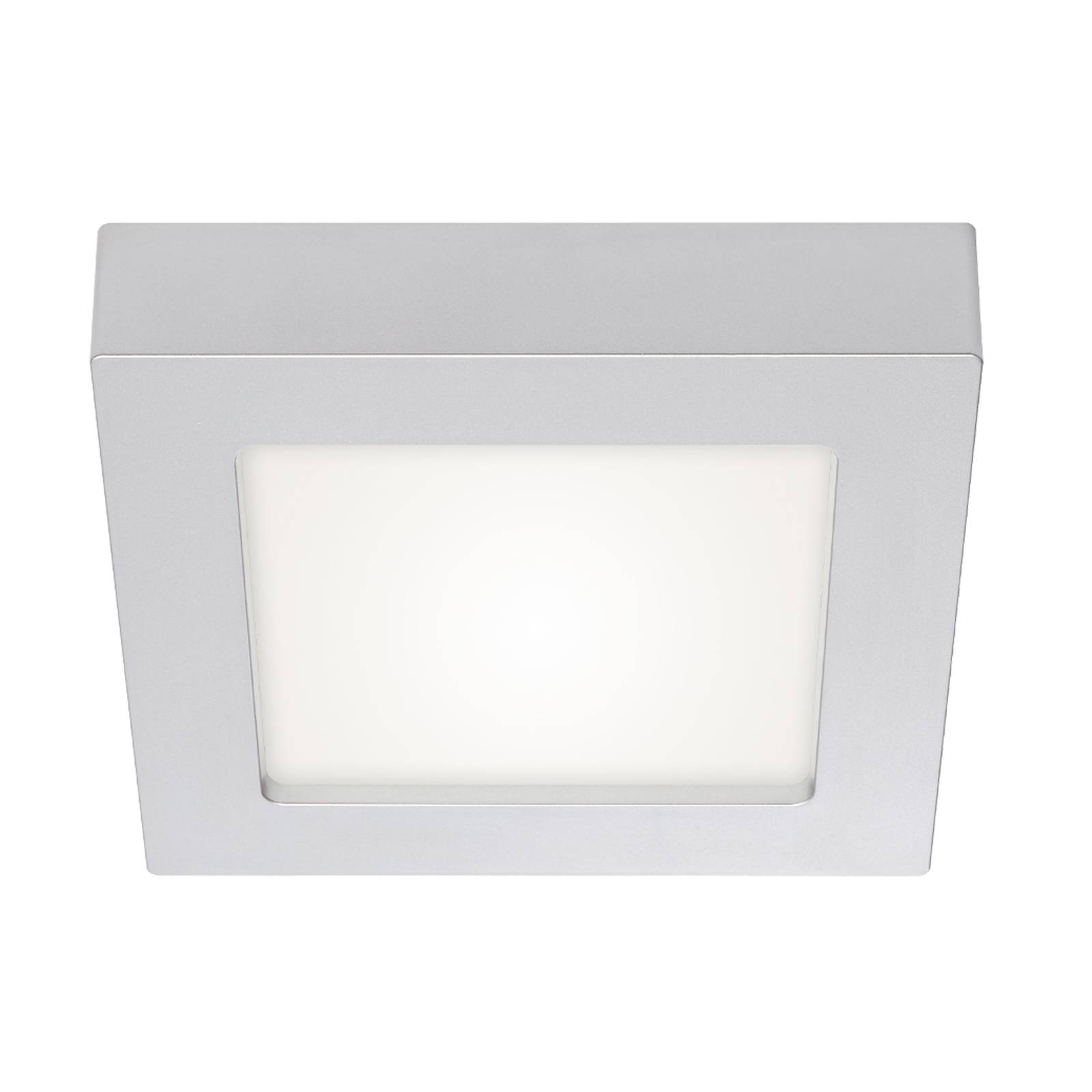 Prios Alette -LED-kattovalaisin hopea, 17,2 cm
