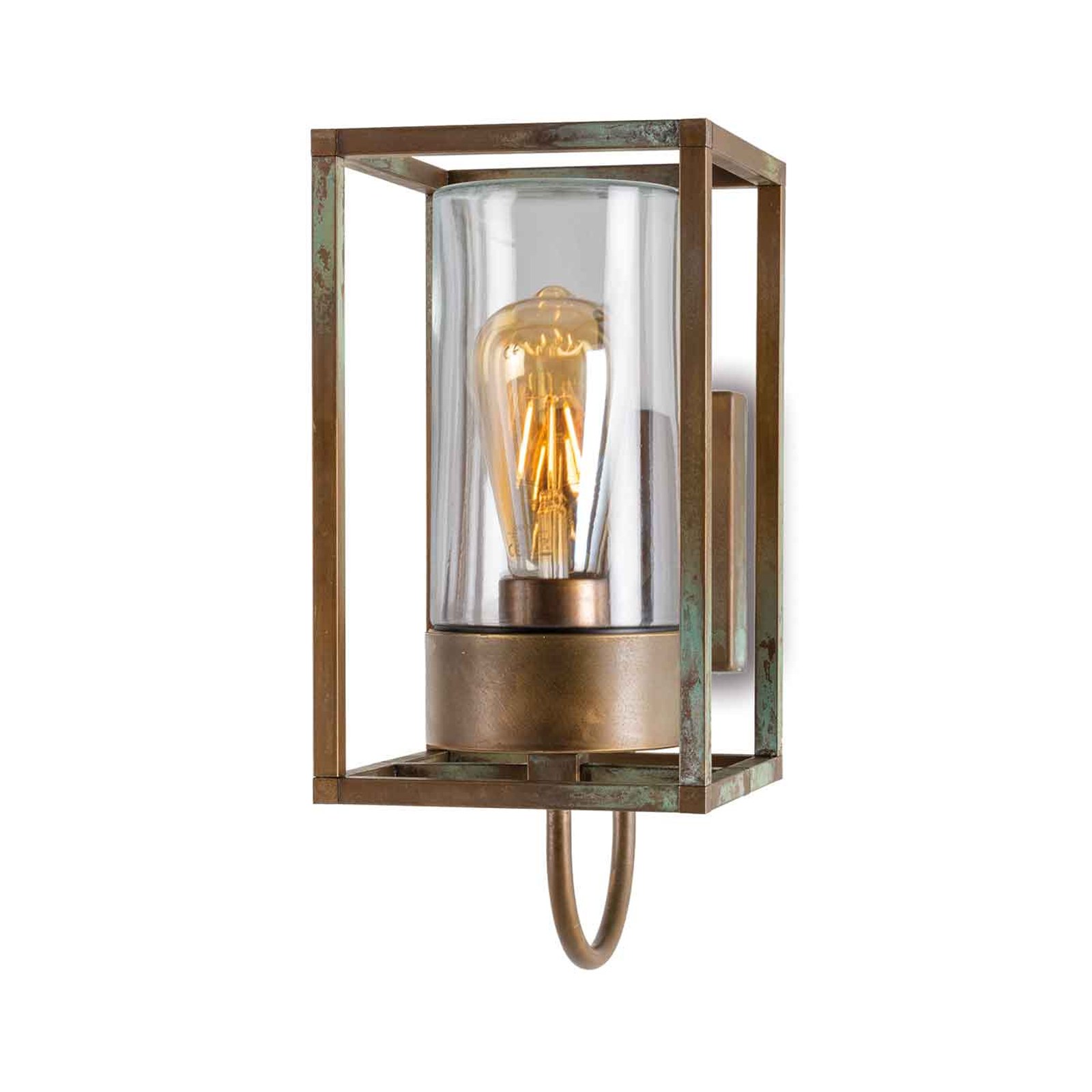 Ulkoseinälamppu Cubic³ 3362 messinki/kirkas