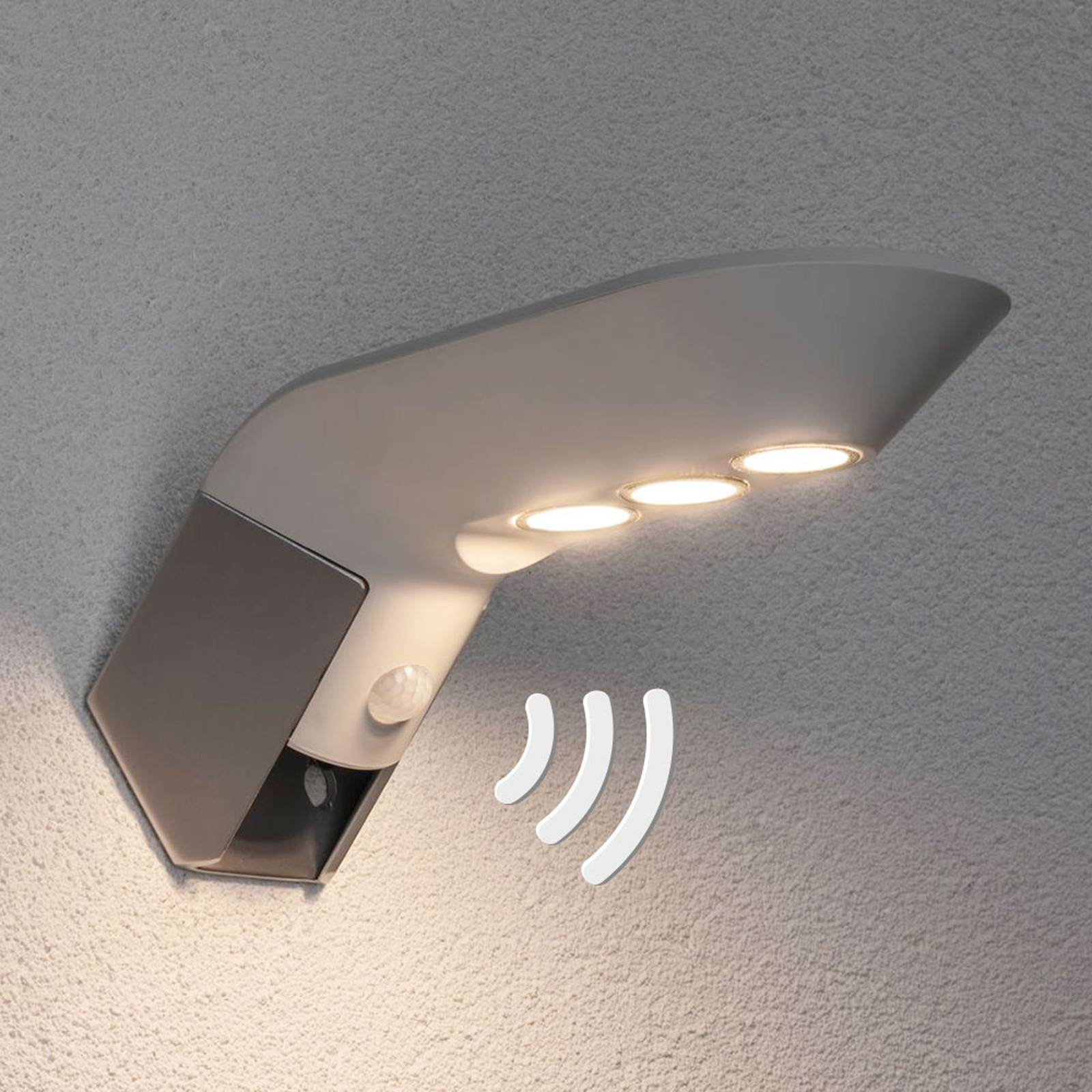Paulmann LED-ulkoseinävalo Soley, valkoinen