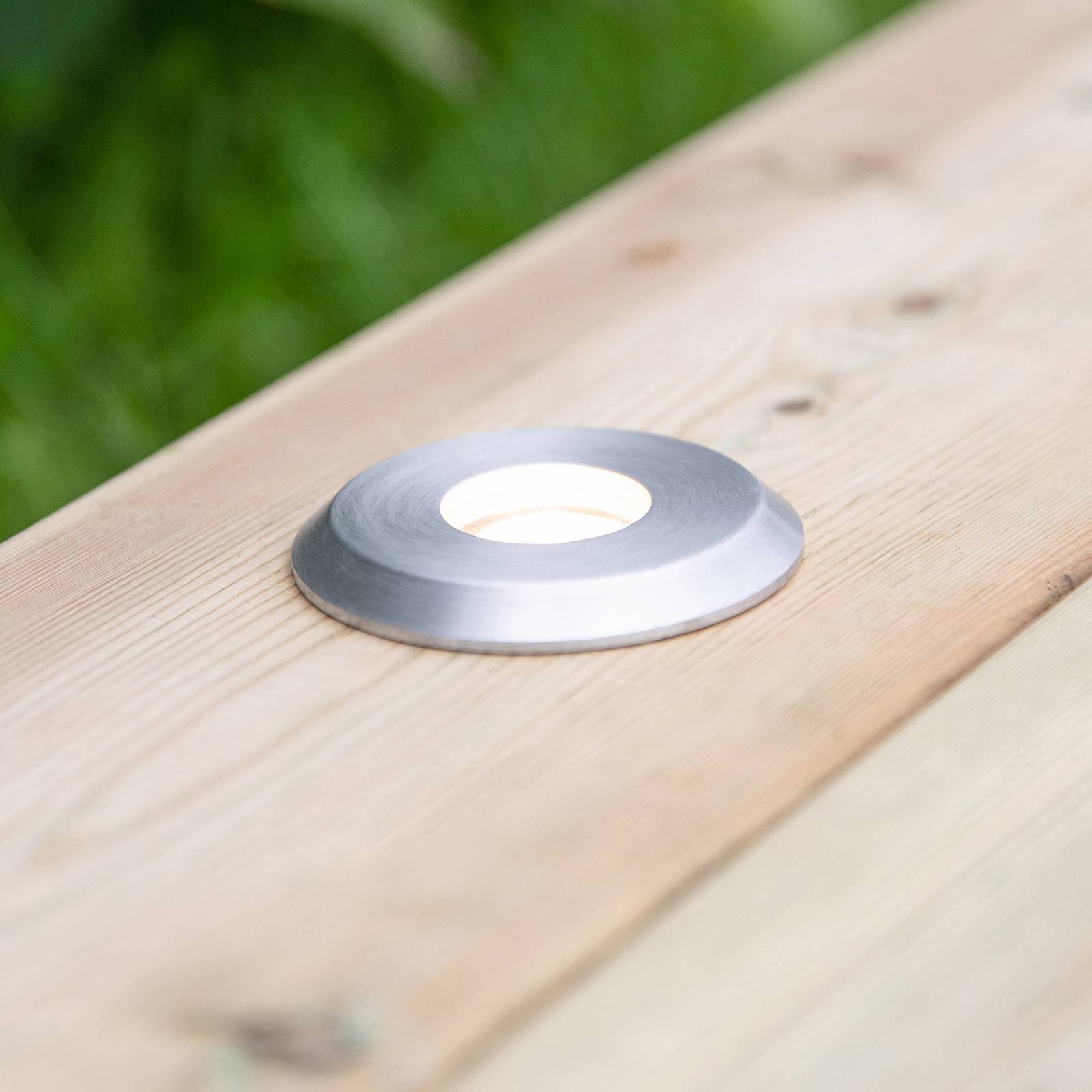 Garden 24-LED-kattovalo hopea, valo ylhäällä, 3W