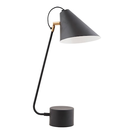Club pöytävalaisin Musta/Valkoinen 18-20 cm