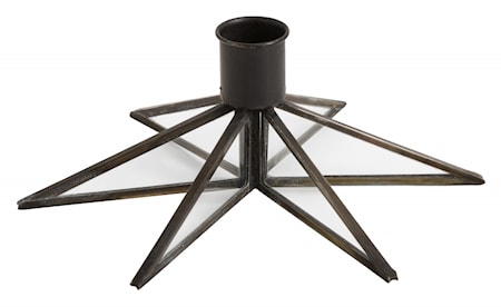 Kynttilänjalka Star Black Small
