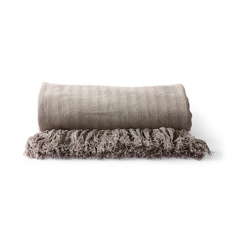 Cotton Zigzag Viltti Taupe 130 x 170 cm