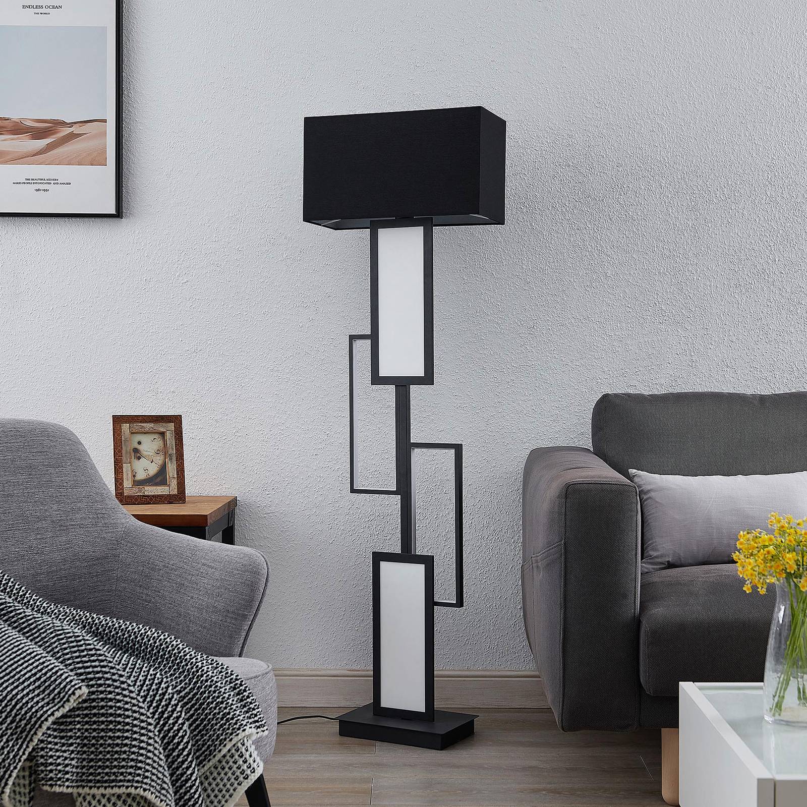 Lindby Wike -LED-lattiavalaisin