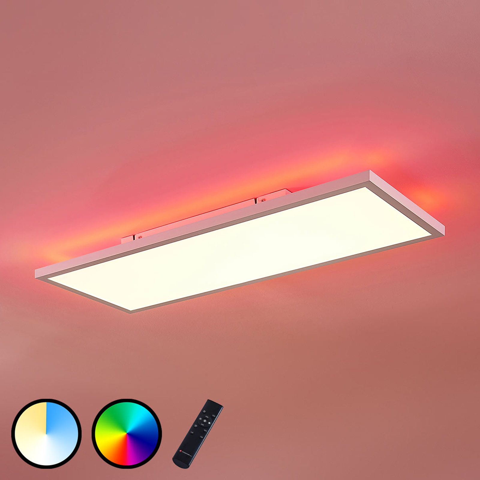 LED-paneeli Brenda CCT, kaukosäädin, 30 x 80cm