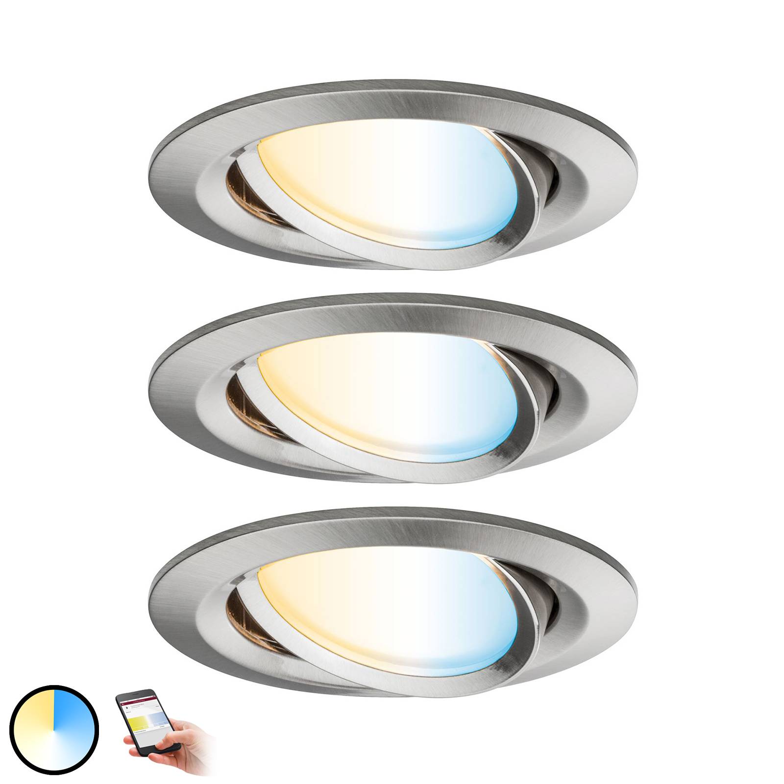 Paulmann Smart Friends Spot Nova Plus, 3 kpl, CCT