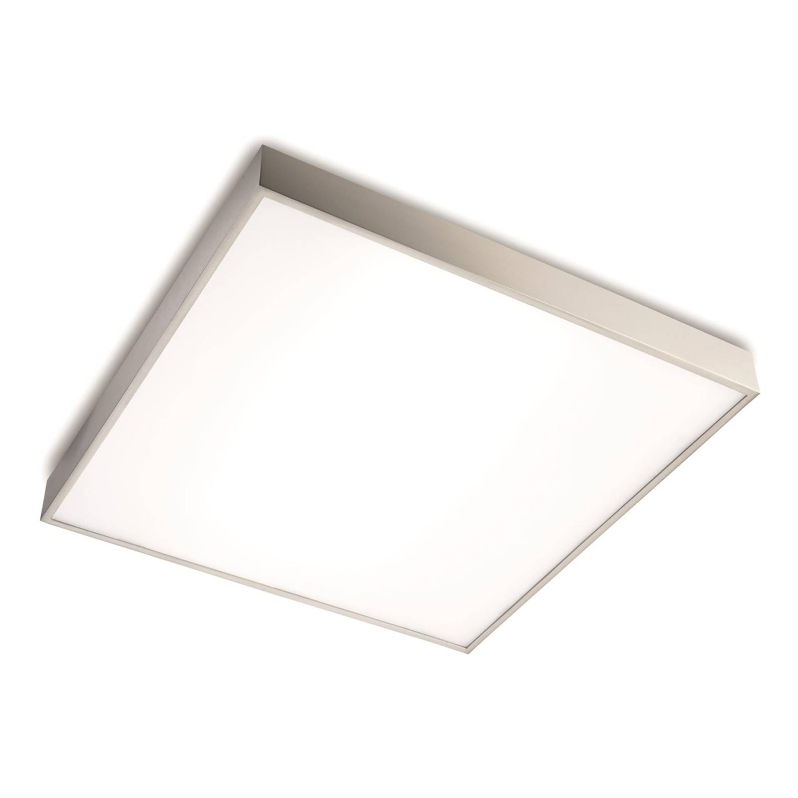 Korkealaatuinen LED-kattovalo Apolo, matta nikkeli